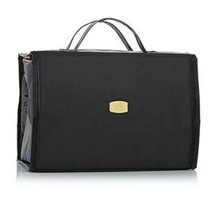 Joy Mangano Better Beauty Case Set Black Roll Up Cosmetic Toiletry Organizer